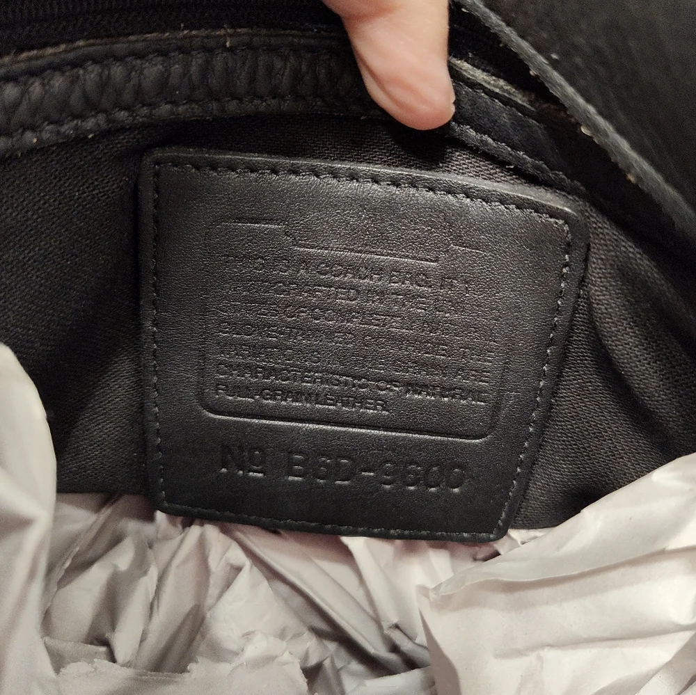 🖤Rare Vintage 90's Coach Hamilton Milbrook Pebbled Leather Shoulder Tote #9600 - Picture 12 of 16